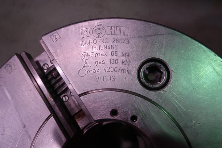 691445-3 Chuck, Röhm duro-nc 260/3