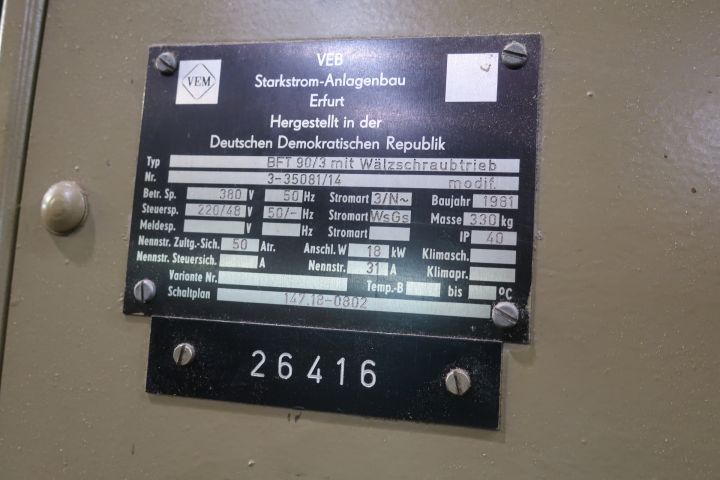 691467-16 Arboring plant, Union BFT 90/3