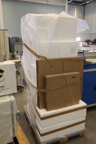 717026-2 A pallet of Styrofoam boxes