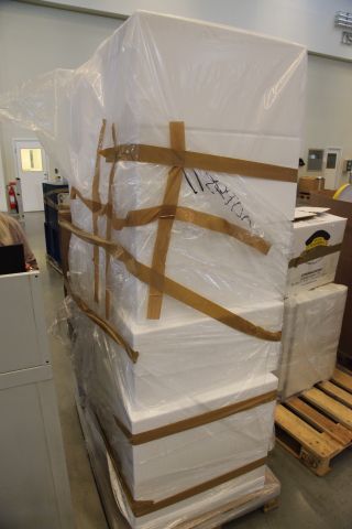 717026-4 A pallet of Styrofoam boxes