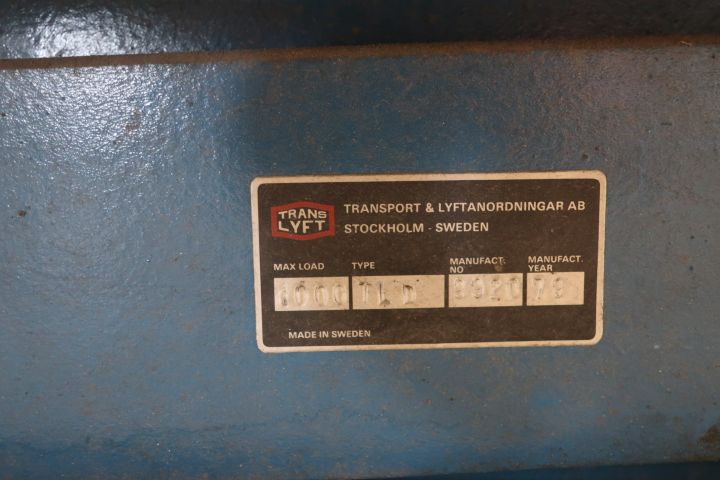 718007-6 Lifting table Translyft TLD 1000 kg