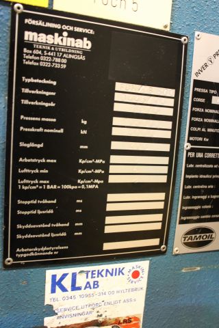 646023-18 Pressline Mossini 800 ton -95