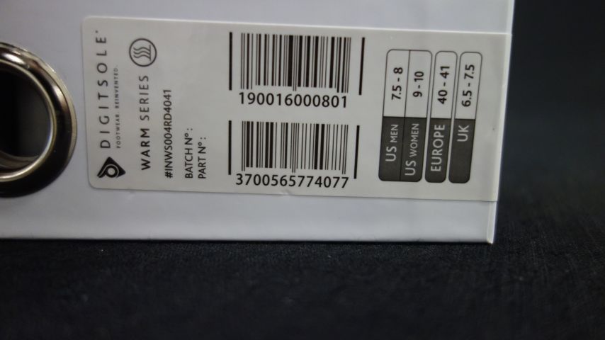 721684-8 Digitsole Warm Series V5 Thermal insoles with Bluetooth, size 40-41 - Free shipping