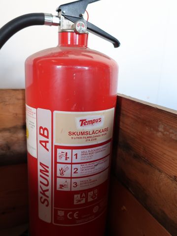 447782-9 8 fire extinguishers.