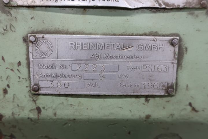 721905-11 Hydraulisk pressmaskin Rheinmetall PST63