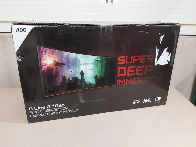 722232-2 Gamingskärm AOC 34" Curved CU34G2X/BK (1440p, 144Hz