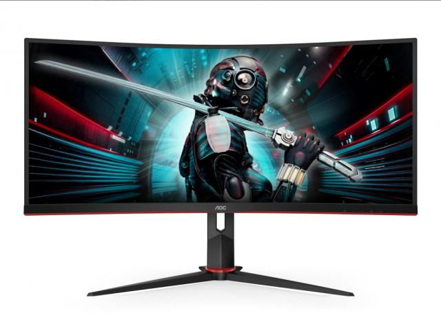 722232-1 Gamingskärm AOC 34" Curved CU34G2X/BK (1440p, 144Hz