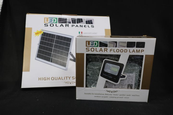 722550-2 Led-Floodlight med Solcell och fjärrkontroll, Bearsafe 40W 6500K