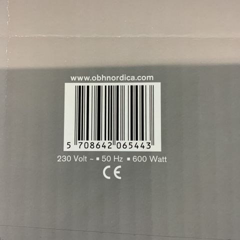 722261-3 Baking machine OBH Nordica 6544 Inox