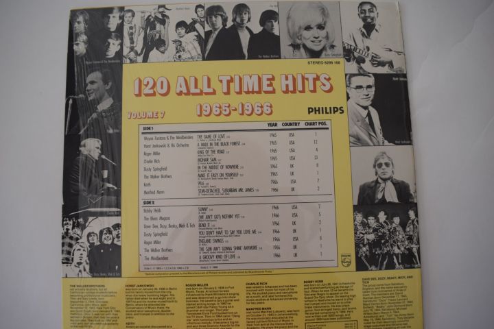 712141-7 Collection album 8 LP "120 All time hits" -60s
