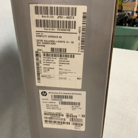 722301-4 Computer screen HP 27 "Pavilion 27 (QLED, 1440p)