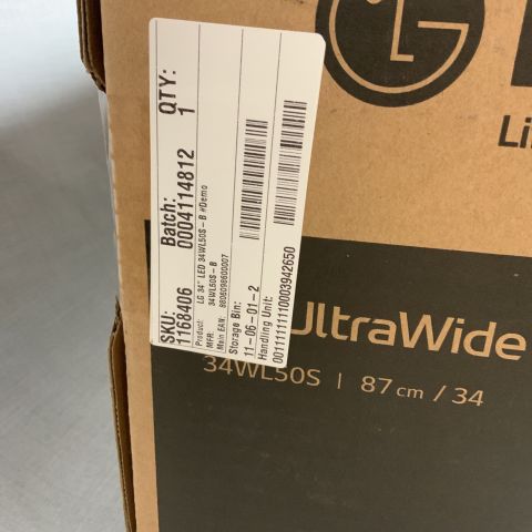 723349-3 Computer monitor LG 34 "monitor 34WL50S-B (IPS, 1080p, FreeSync)