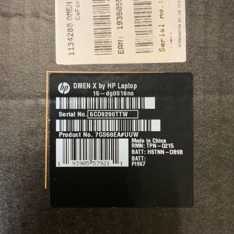 723404-4 Gaming laptop OMEN X 2S by HP 15.6 "FHD 144Hz (i7 9750H, RTX 2080, 16GB RAM, IPS)