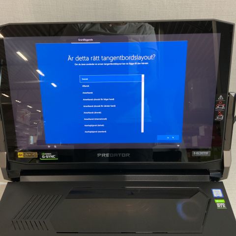 723405-7 Gaming laptop Acer Predator Triton 900 17.3 "UHD (i7 9750H, 32GB RAM, RTX2080, IPS)