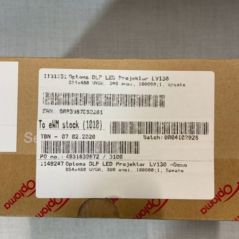 723410-3 Projector Optoma DLP LED LV130