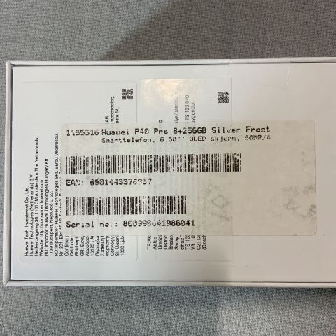723619-3 Smartphone Huawei P40 Pro 8 + 256GB Silver Frost