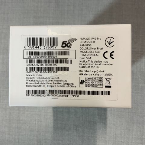 723619-4 Smartphone Huawei P40 Pro 8 + 256GB Silver Frost