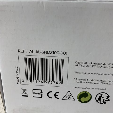 723464-5 Bluetooth speaker Altec Lansing Cymbale