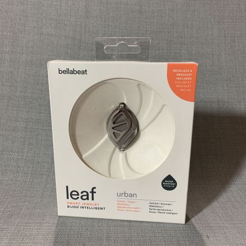 723860-2 Bellabeat Leaf Urban Smart Jewelry Activity Tracker, gray / silver