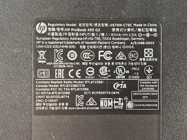 661414-9 HP Laptop ProBook 455 G2