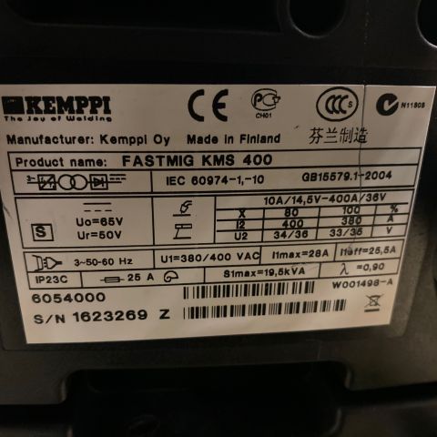 710260-9 Mig welding machine Kemppi KMS 400 Synergy