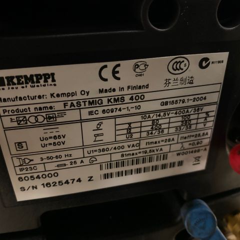 710258-9 Mig welding machine Kemppi KMS 400 Synergy