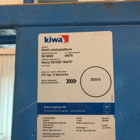 715360-6 Personlift Genie GS-1930