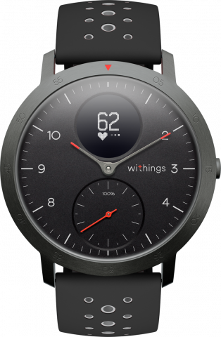 723915-1 Multi-sport hybrid smartwatch Withings Steel HR Sport - Black