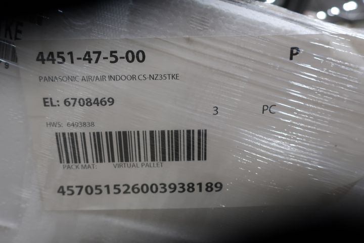 725565-2 Air source heat pump, interior Panasonic CS-NZ35TKE