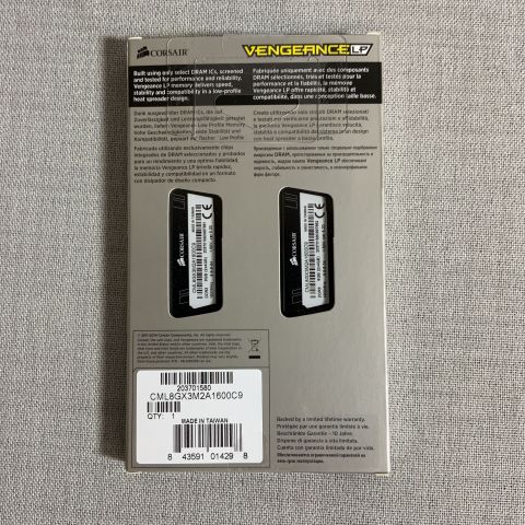 725848-3 RAM Corsair Vengeance DDR3 1600MHz 8GB