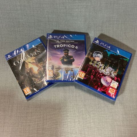 726683-1 Assortment of Playstation games (Codevein, Tropico 6, Tokyo Ghoul)