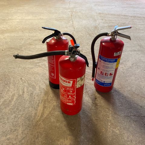 718348-1 Powder extinguisher 3 pcs - 6 KG