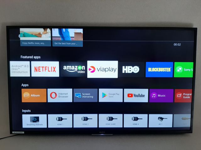 661985-1 TV / Monitor - Sony KD55XD7004 55 "