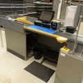 728055-1 Checkout counter with tobacco rack