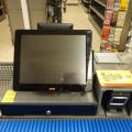 728055-5 Checkout counter with tobacco rack