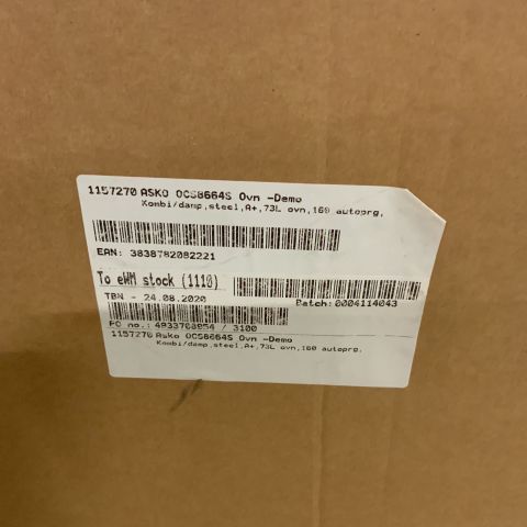 729019-3 Built-in oven Asko OCS8664S