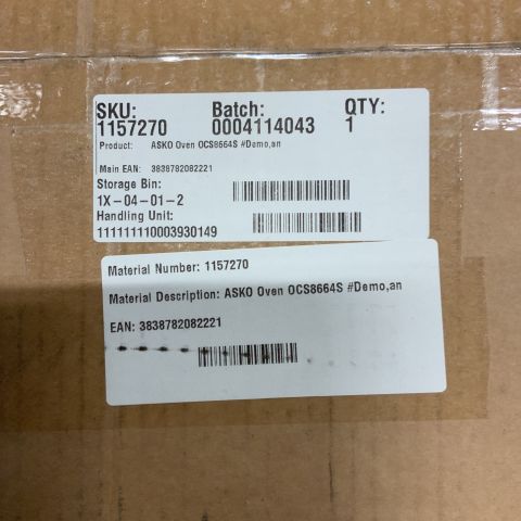 729019-4 Built-in oven Asko OCS8664S