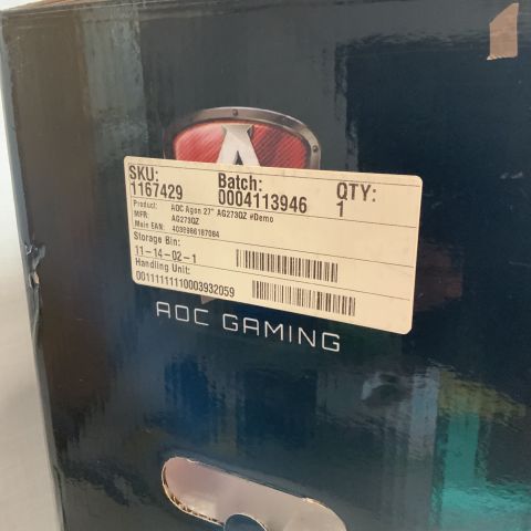 729081-3 Gaming screen AOC Agon 27 "AG273QZ (1440p, 240Hz, HDR400)