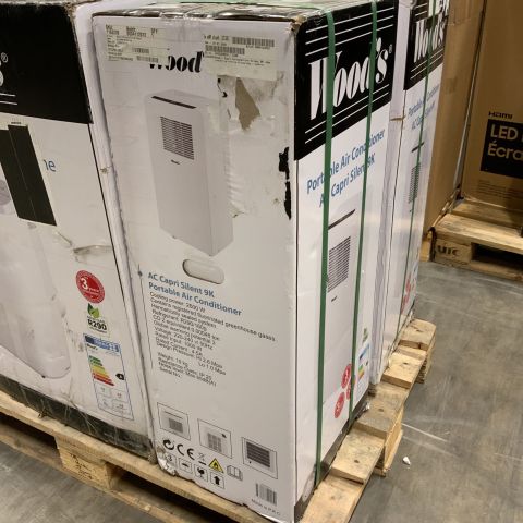 729308-2 Portable AC Wood's Capri Air Conditioning Silent 9K