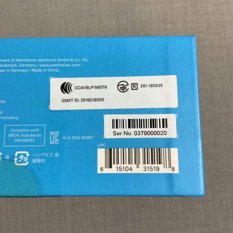 729591-3 Sennheiser IE 80S BT in-ear wireless headphones