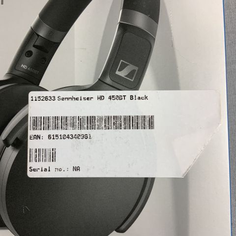 729618-4 Sennheiser HD 450BT Black wireless headphones