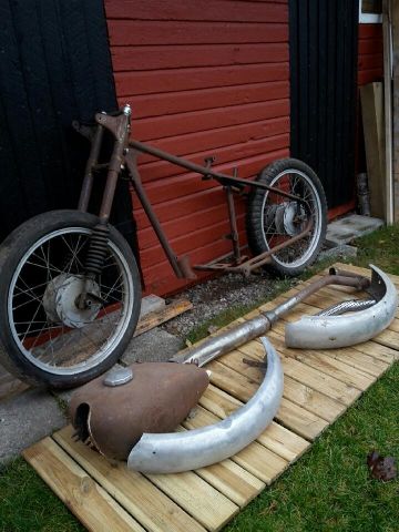 730867-1 Motorcykel från tidigt 50-tal (Renoveringsobjekt)