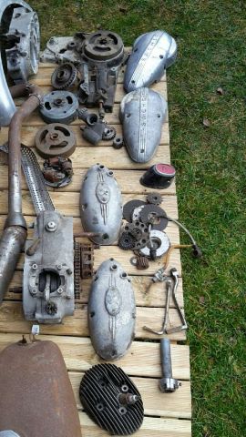 730867-2 Motorcykel från tidigt 50-tal (Renoveringsobjekt)