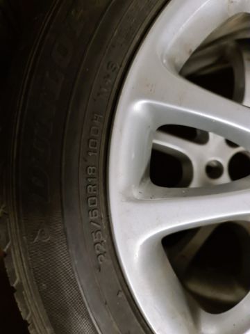 659676-4 2 Dunlopp summer tires 225/60/18 + 2 Falken Ziex 225/60/18