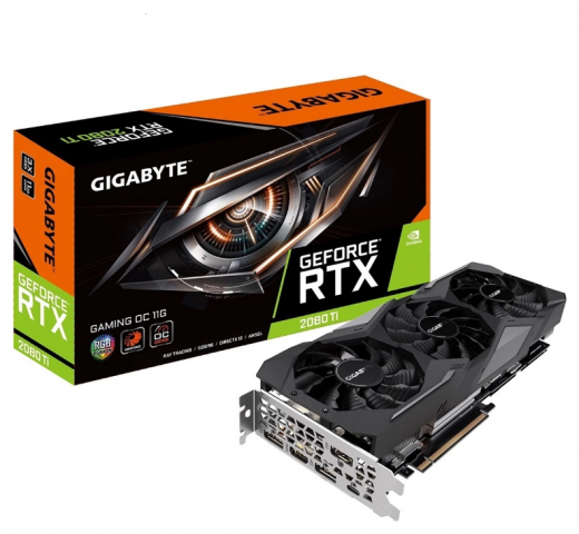 729670-1 Graphics Card Gigabyte GeForce RTX 2080 Ti GAMING OC 11G