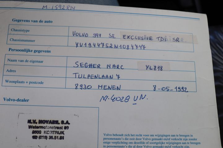 732387-22 Volvo 940 TD SE Exclusive -92