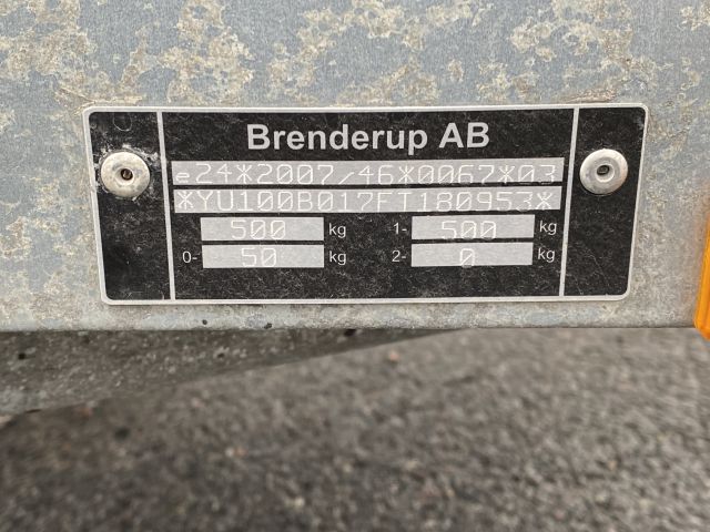 661485-11 Trailer with cover Brenderup 1150S - EHX041