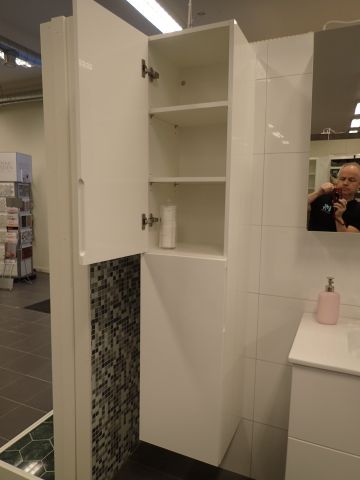 576498-16 Badrumsinredning Milano högblank vit 80cm