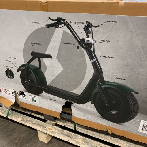 732466-3 Electric Scooter Freev EVR 900R - Forest Green