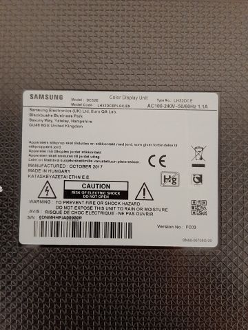 661984-12 TV / Monitor x3 - Samsung 49 "2pcs & Samsung 32" 1st (defective screens)